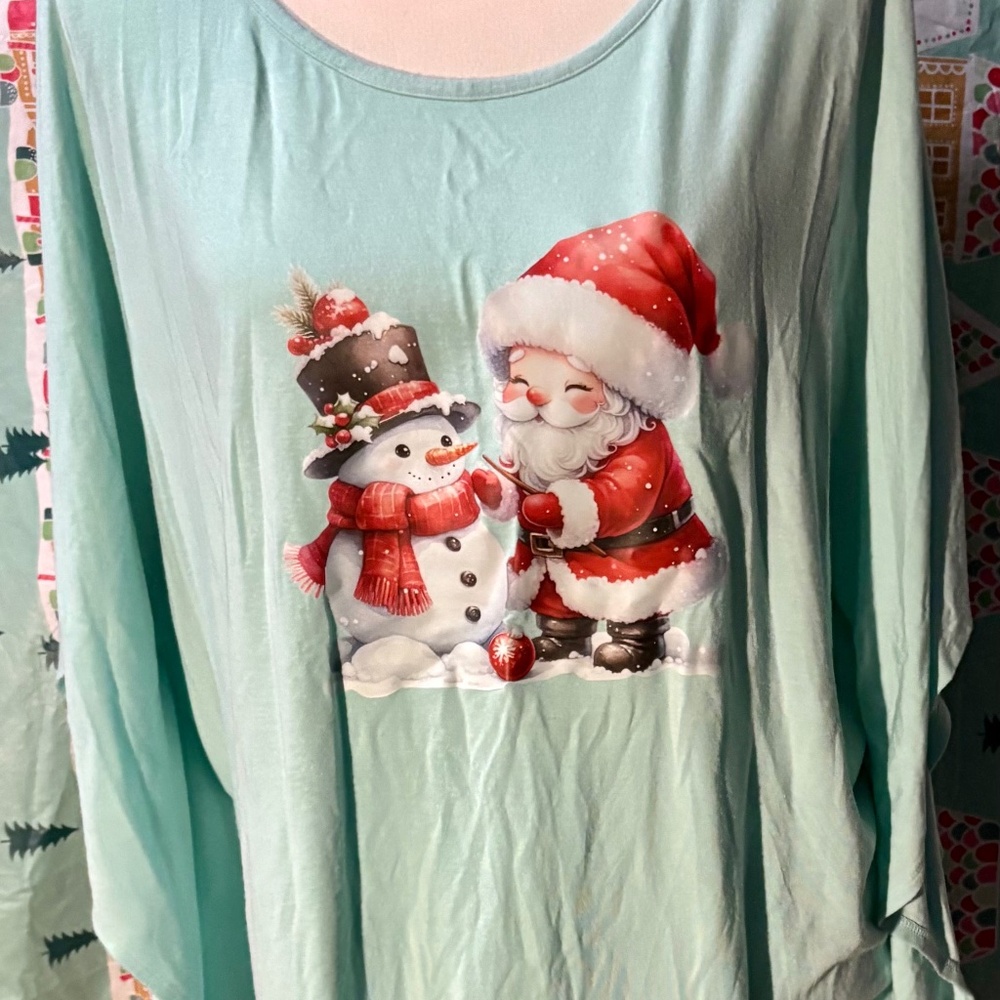 Snowman Santa shirt